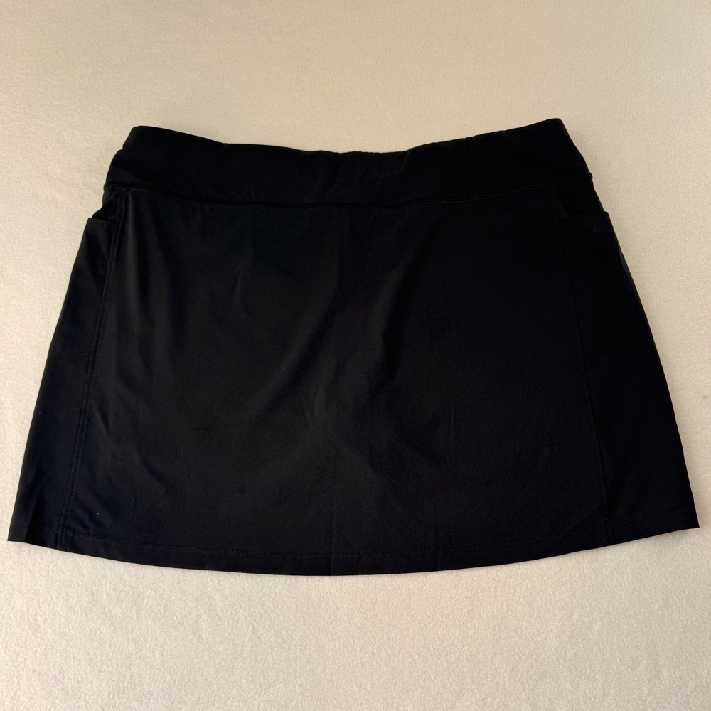 Smartwool Women's M Black Merino Wool Blend Athletic Skort Running Hiking